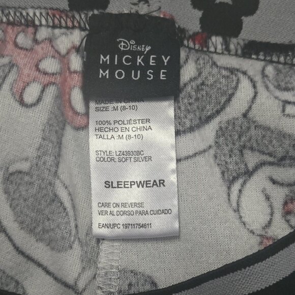 Disney Women's Mickey Mouse Pajama Pants Size M (8/10) - Picture 3 of 5